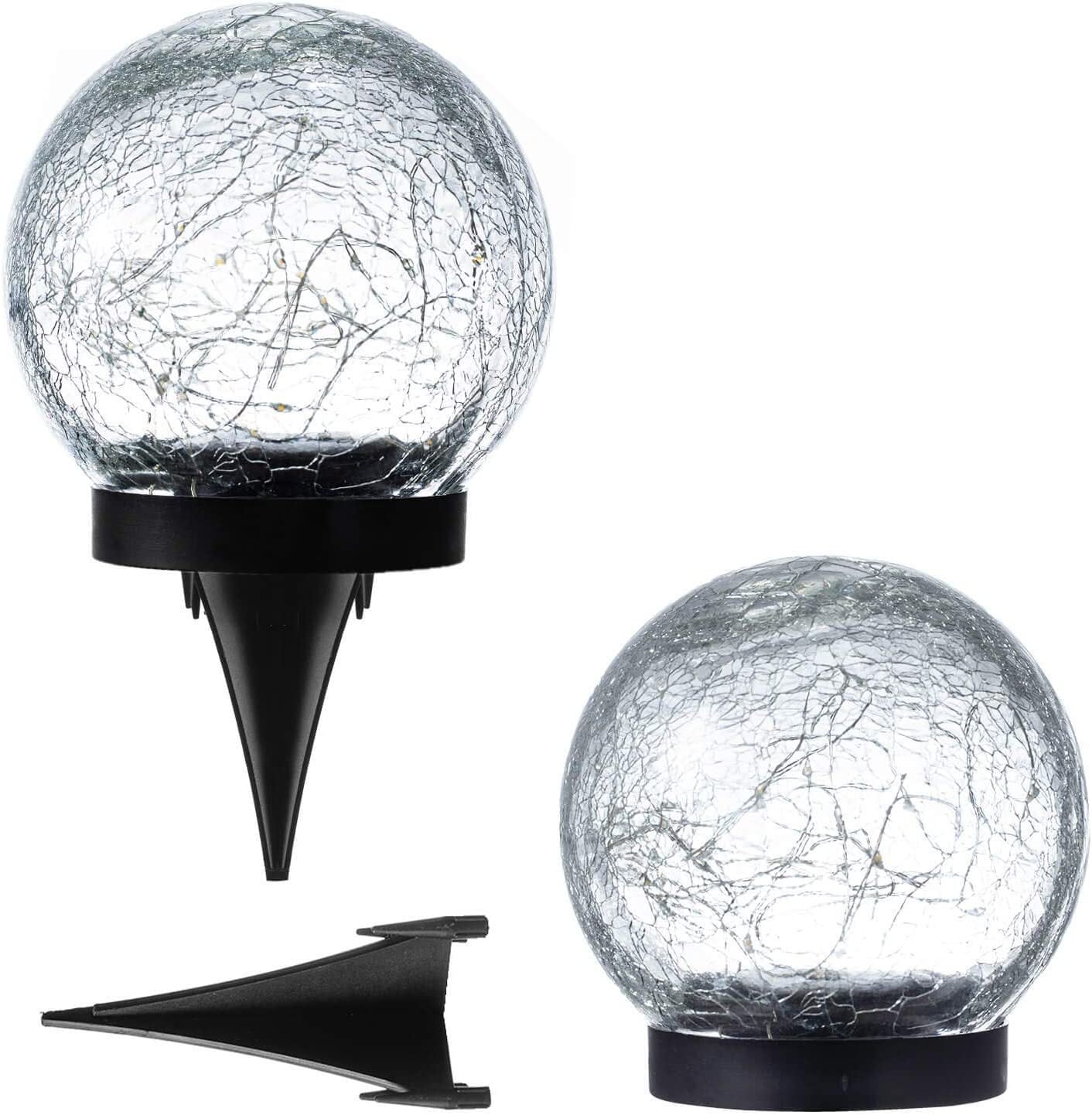 Solar Crackle Ball Light for Garden Decoration