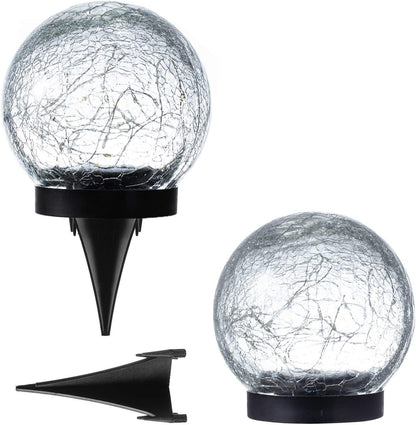 Solar Crackle Ball Light for Garden Decoration